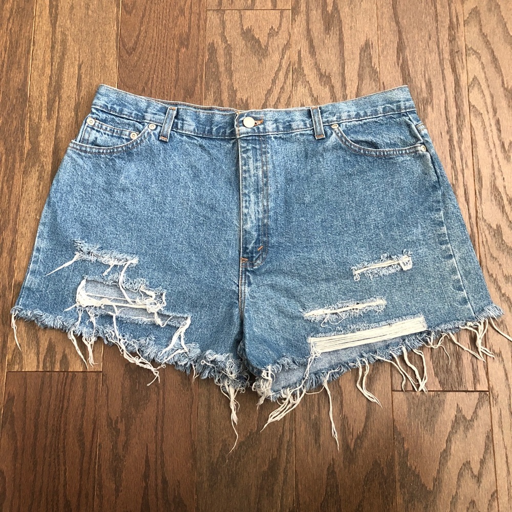 VTG Faded Glory Cutoff Distressed Jean Shorts